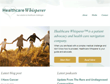 Tablet Screenshot of healthcarewhisperer.com